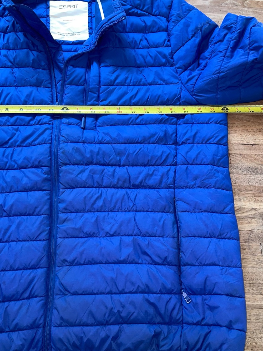 Esprit Women’s XL Blue Lightweight Packable Puffer Jacket - Picture 7 of 12